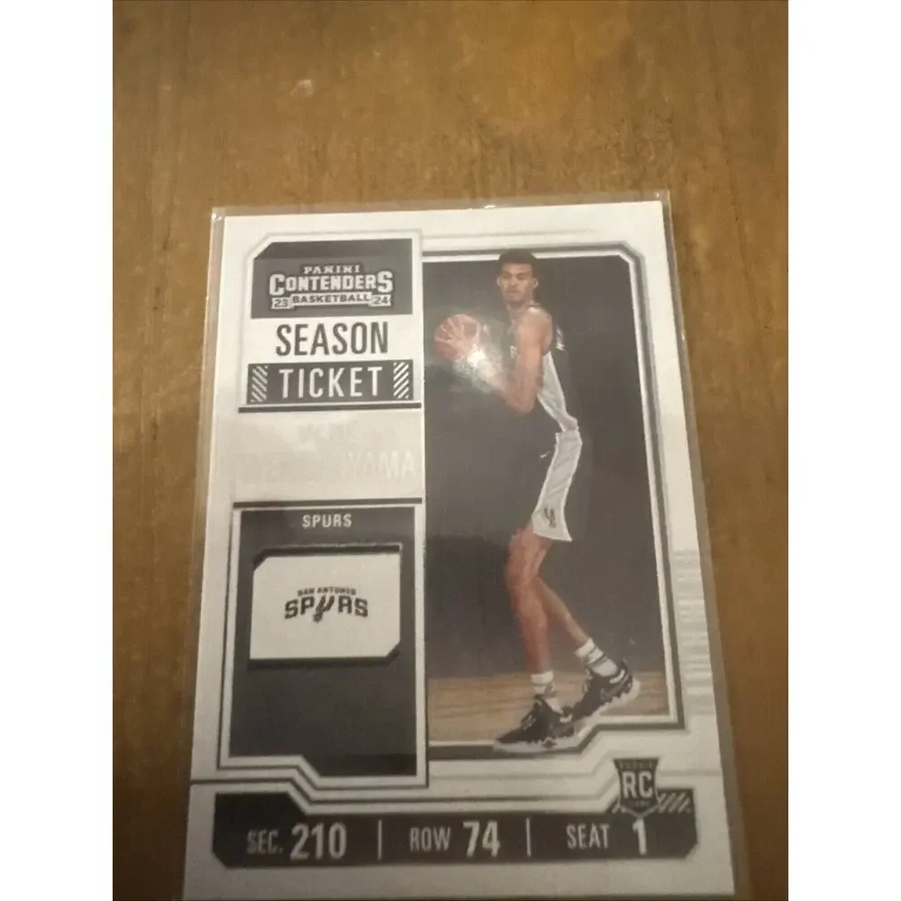 VICTOR WEMBANYAMA RC 2023-24 Panini Contenders #11 MINT - Spurs - Picture 3 of 6